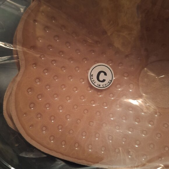 Outry Invisible Strapless Bra Women Nude C Cup Silicone Sticky Support Reusable - Picture 3 of 6